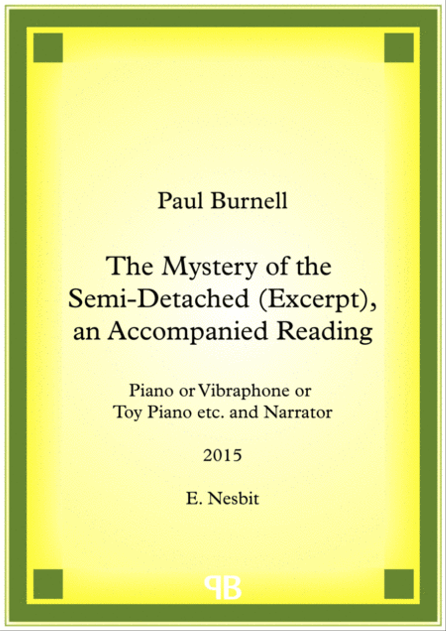 The Mystery of the Semi-Detached (Excerpt), an Accompanied Reading Small Ensemble scores gallery preview page 1