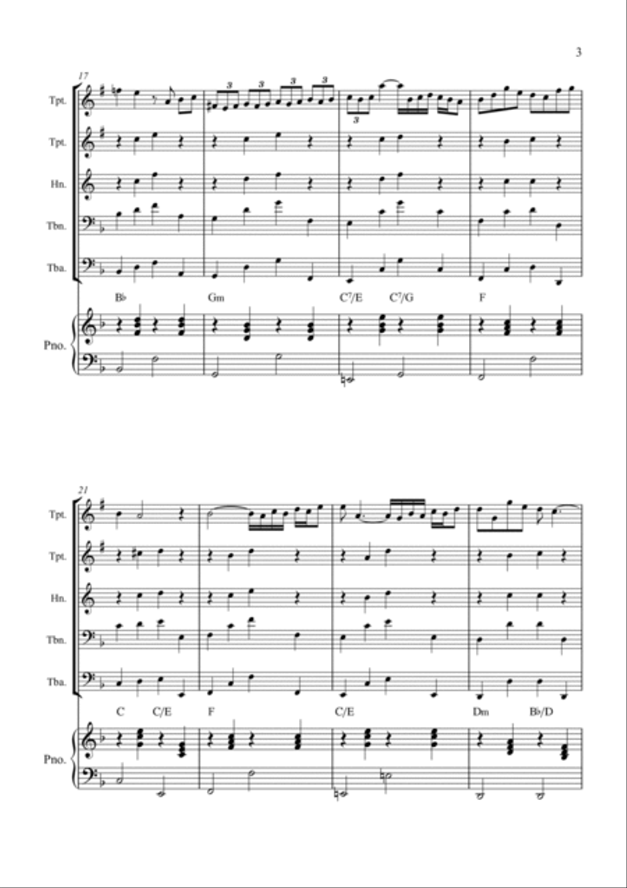 Arioso Arioso Brass Quintet scores gallery preview page 3