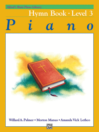 Book cover for Alfred's Basic Piano Course Hymn Book, Level 3