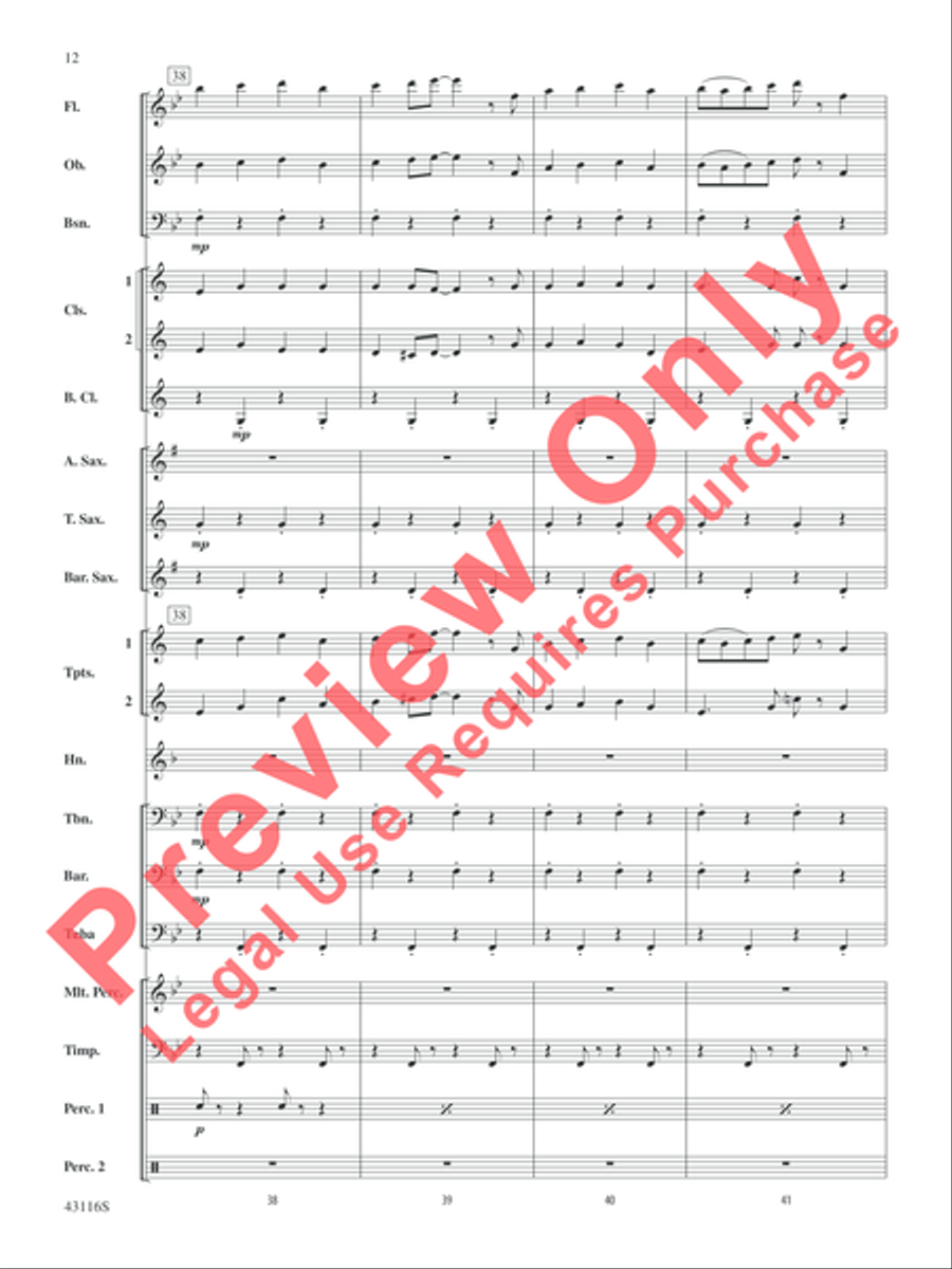 The Best of Leroy Anderson Concert Band scores gallery preview page 13