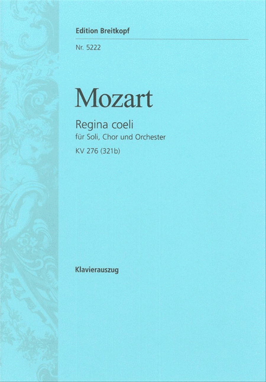 Regina coeli in C major K. 276 (321b) 4-Part scores gallery preview page 1