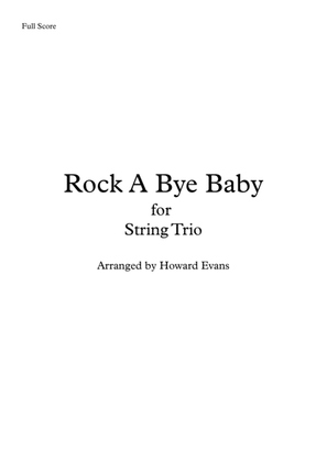 Book cover for Rock A Bye Baby for String Trio
