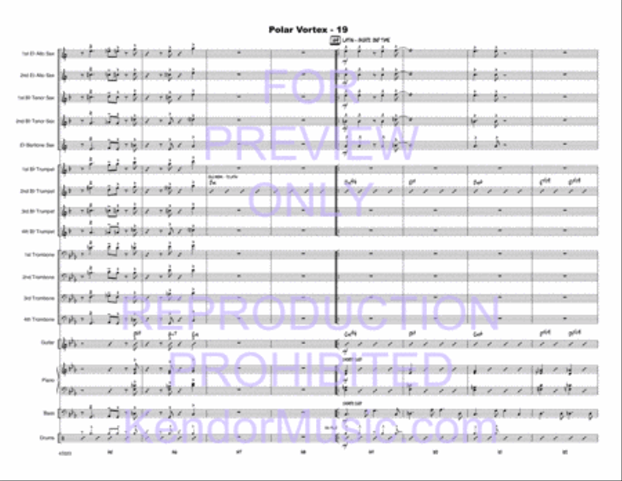 Polar Vortex Polar Vortex Jazz Ensemble scores gallery preview page 20
