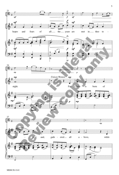 O Little Town of Bethlehem (Choral Score) image number null