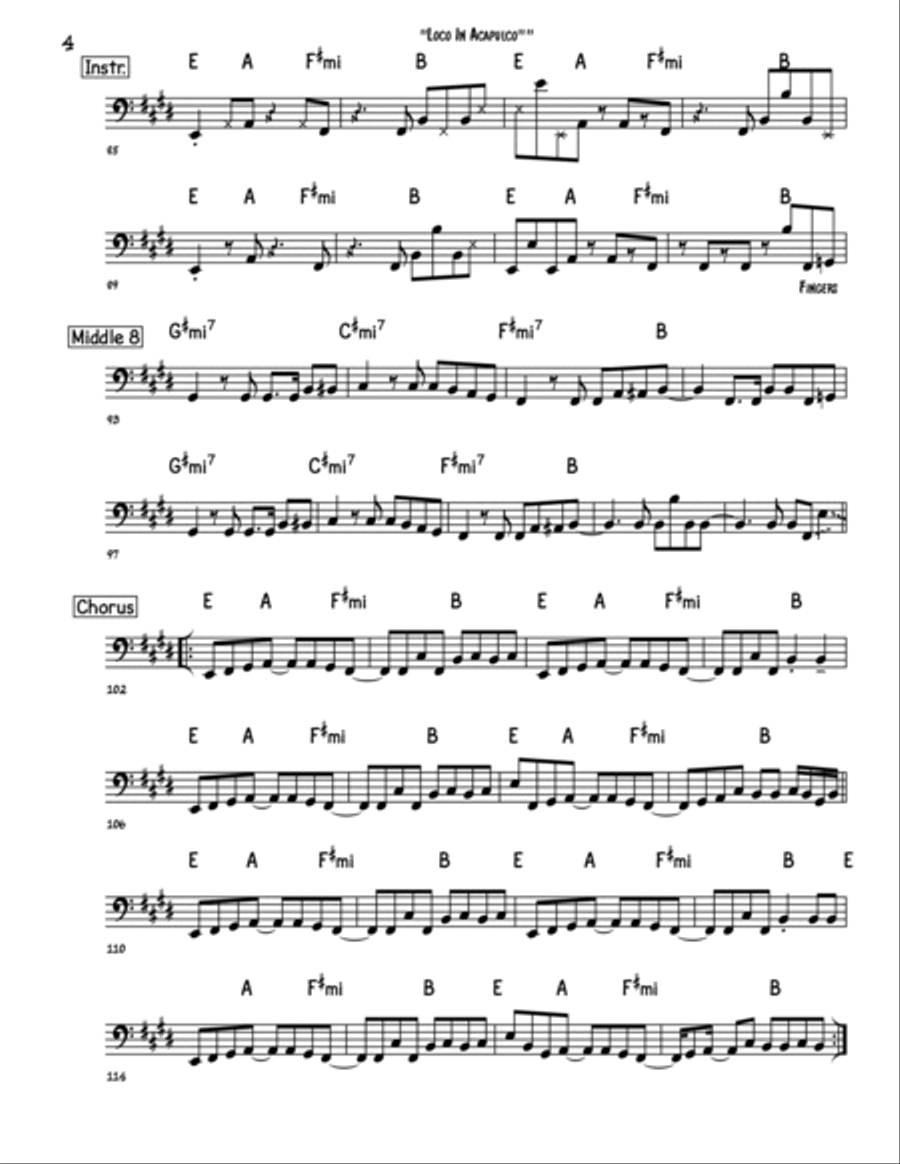 Loco In Acapulco Loco In Acapulco Voice scores gallery preview page 4