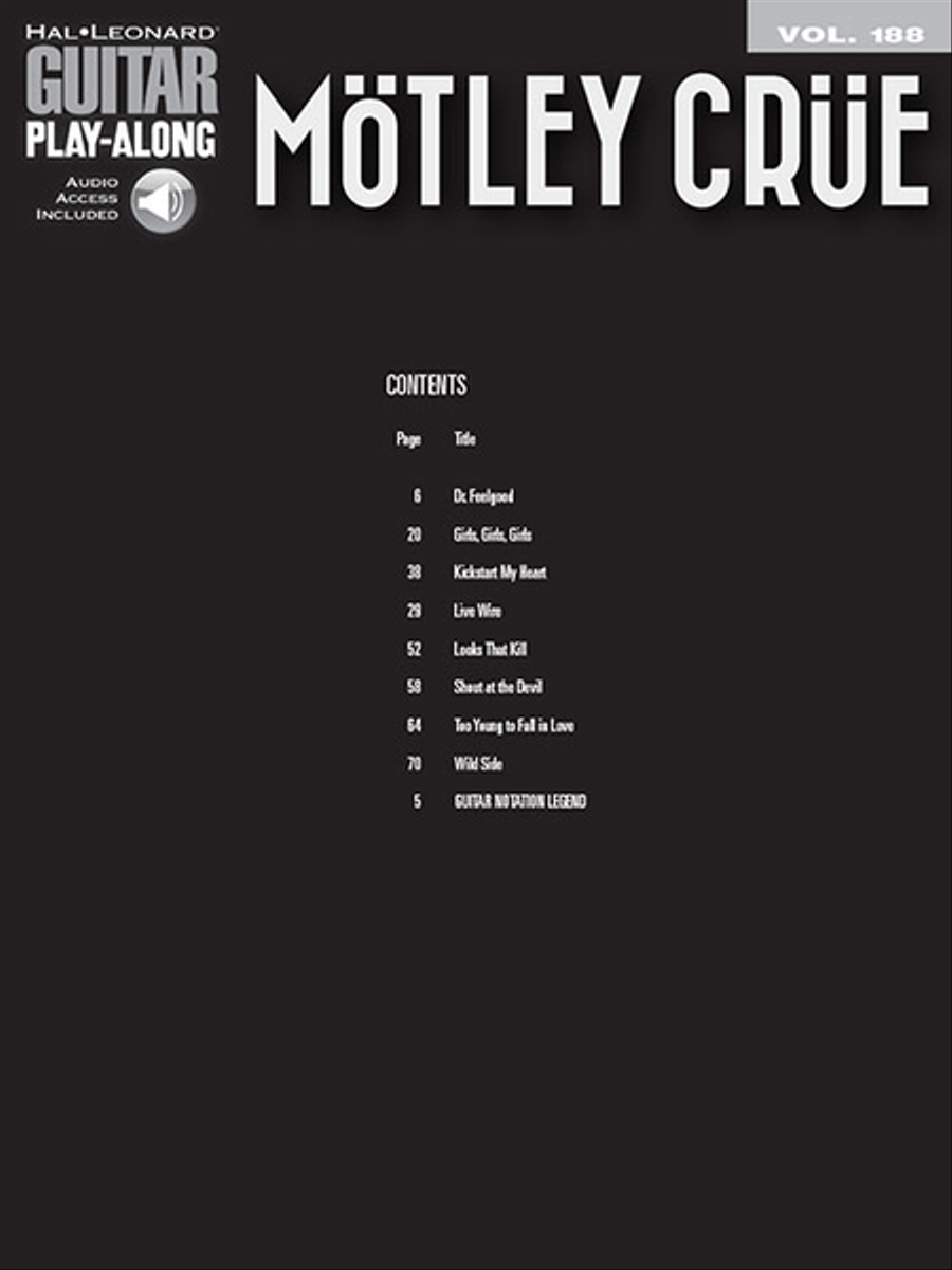 Mötley Crüe Electric Guitar scores gallery preview page 2