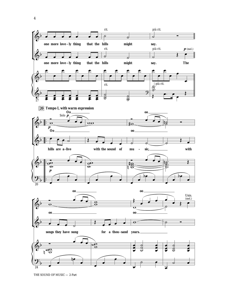 The Sound Of Music 2-Part scores gallery preview page 3