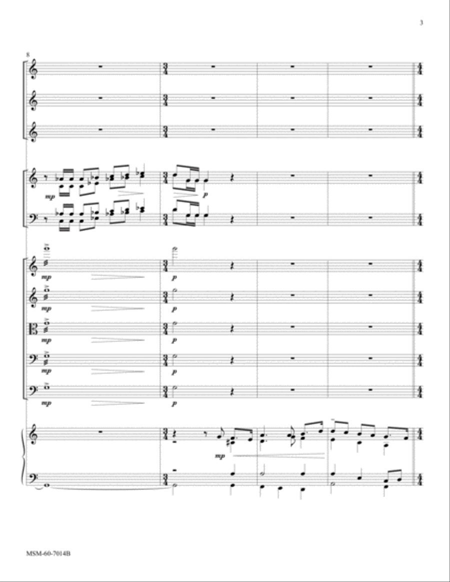 I Will Exalt My God and King (Downloadable Orchestral Score and Parts) Choir scores gallery preview page 3