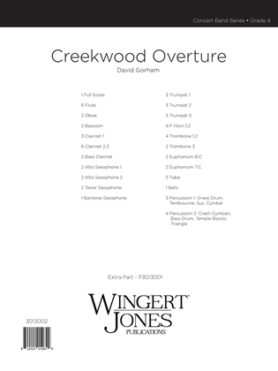 Creekwood Overture - Full Score