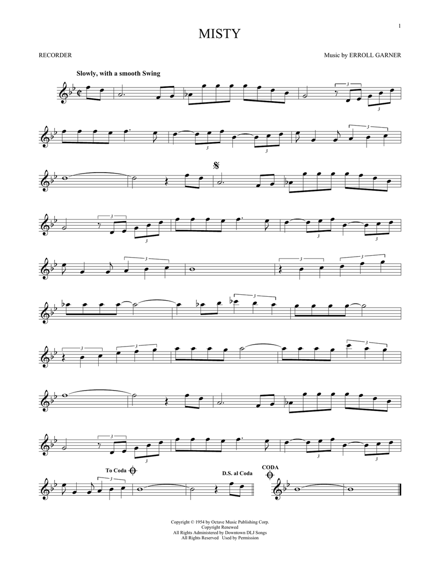 Misty Recorder scores gallery preview page 1