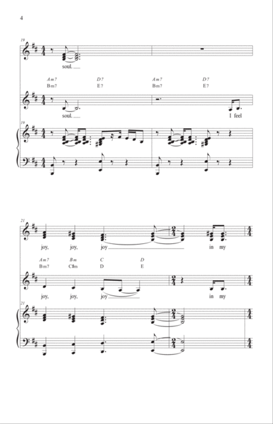 I Feel Joy Piano, Vocal, Guitar scores gallery preview page 5