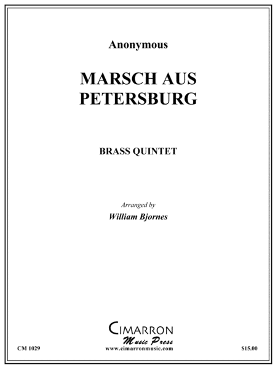 Marsch aus Petersburg Brass Quintet scores gallery preview page 1