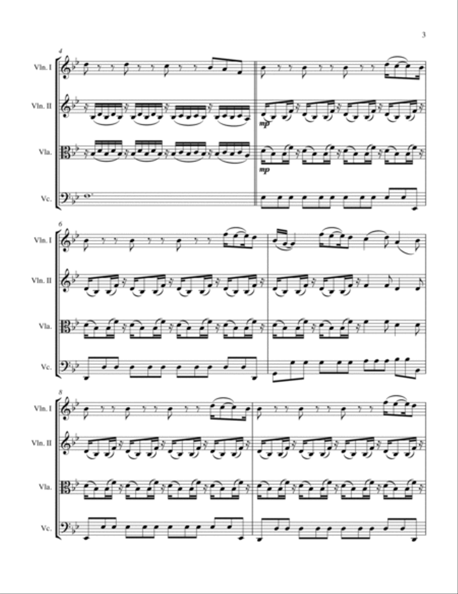 A Thousand Years String Trio scores gallery preview page 5