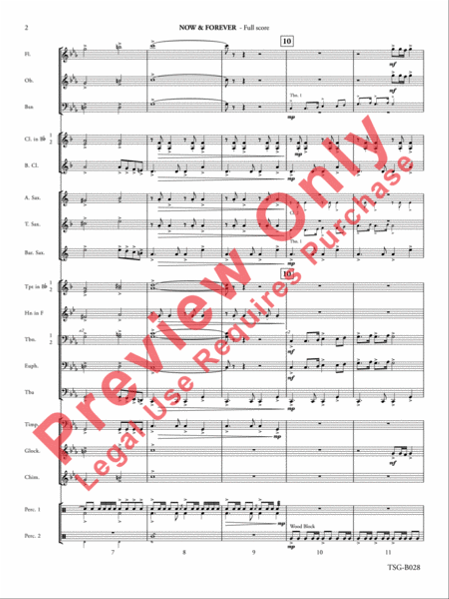 Now & Forever Now & Forever Concert Band scores gallery preview page 3