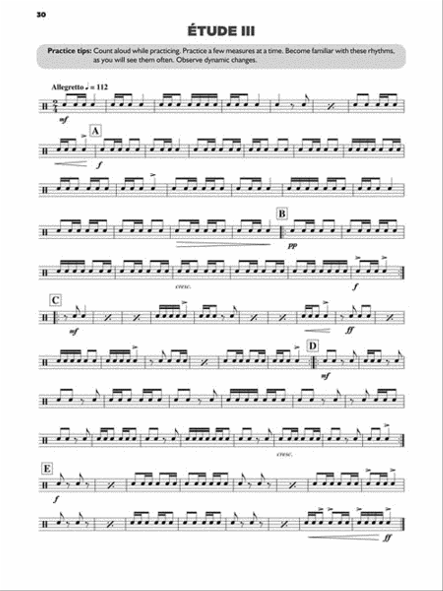 Hal Leonard School for Snare Drum Snare Drum scores gallery preview page 4