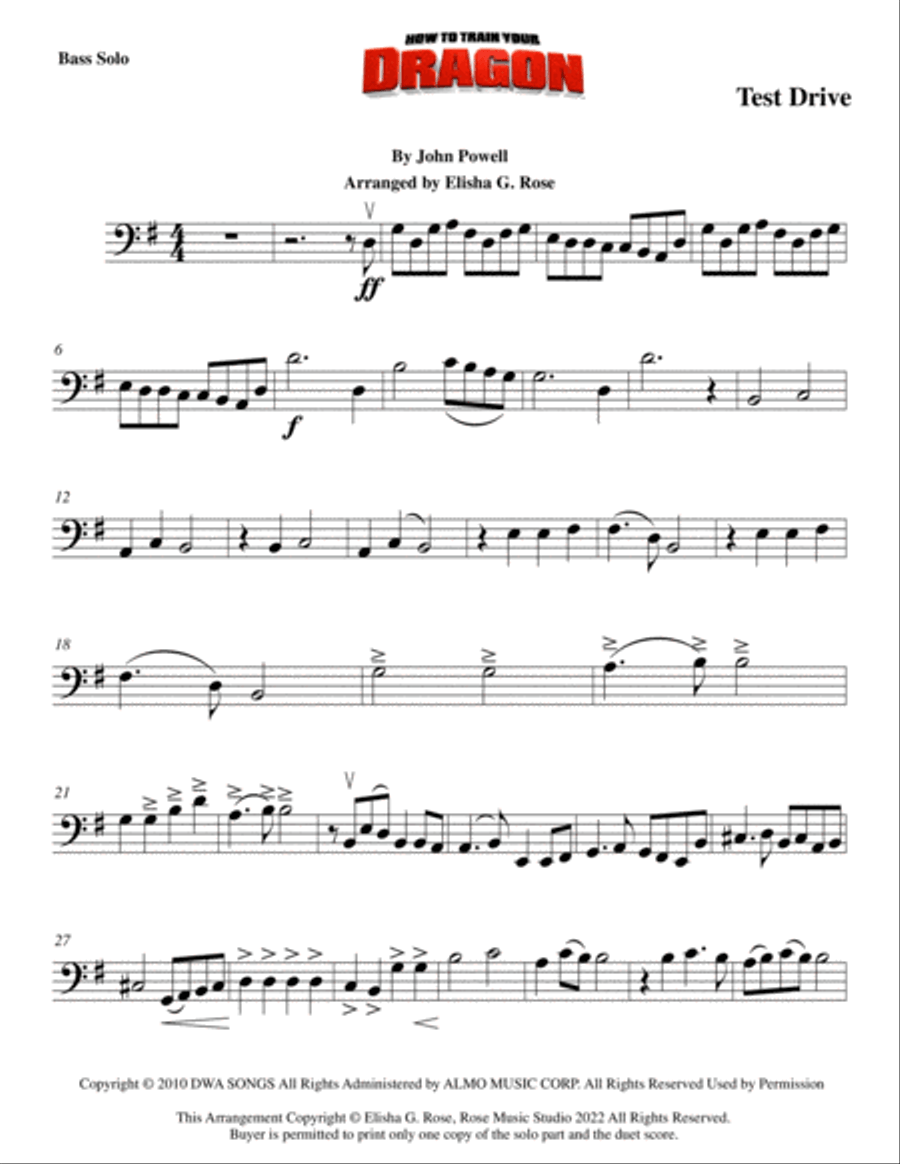 Test Drive Double Bass scores gallery preview page 2