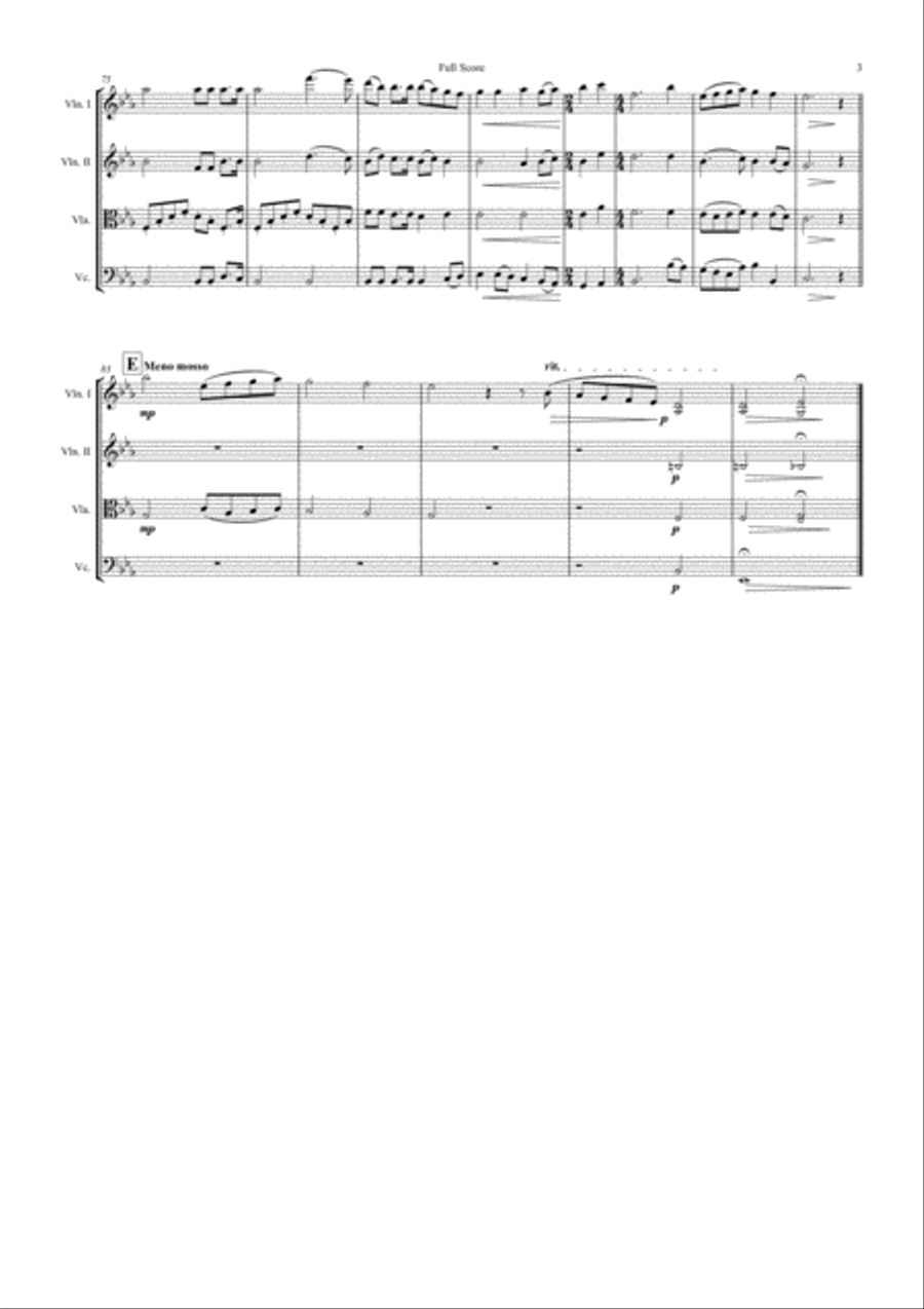 Never Part Again String Quartet scores gallery preview page 3