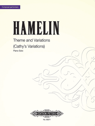 Book cover for Theme and Variations (Cathy's Variations) for Piano