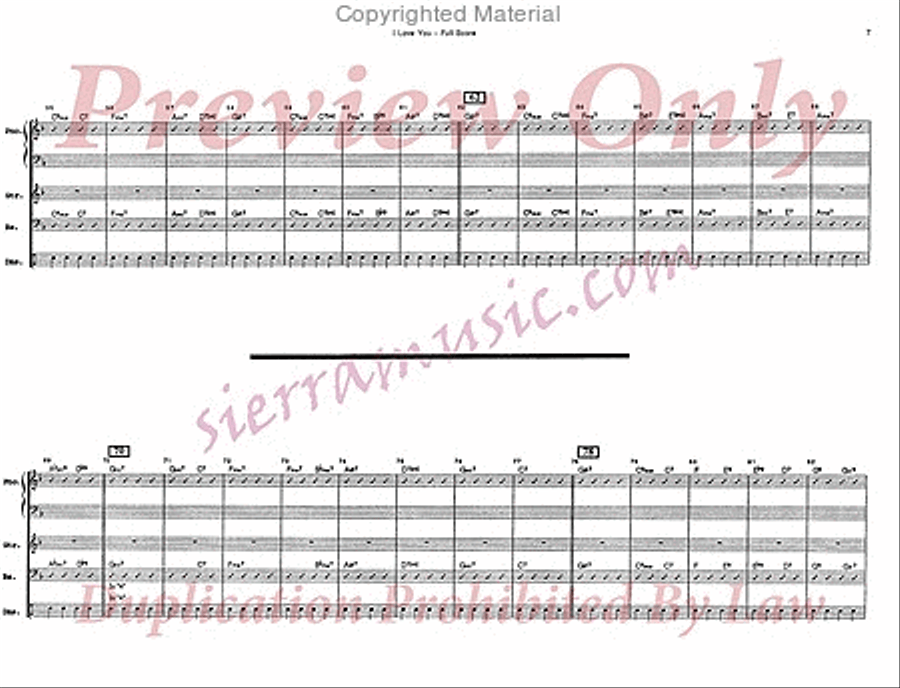 I Love You Big Band scores gallery preview page 8