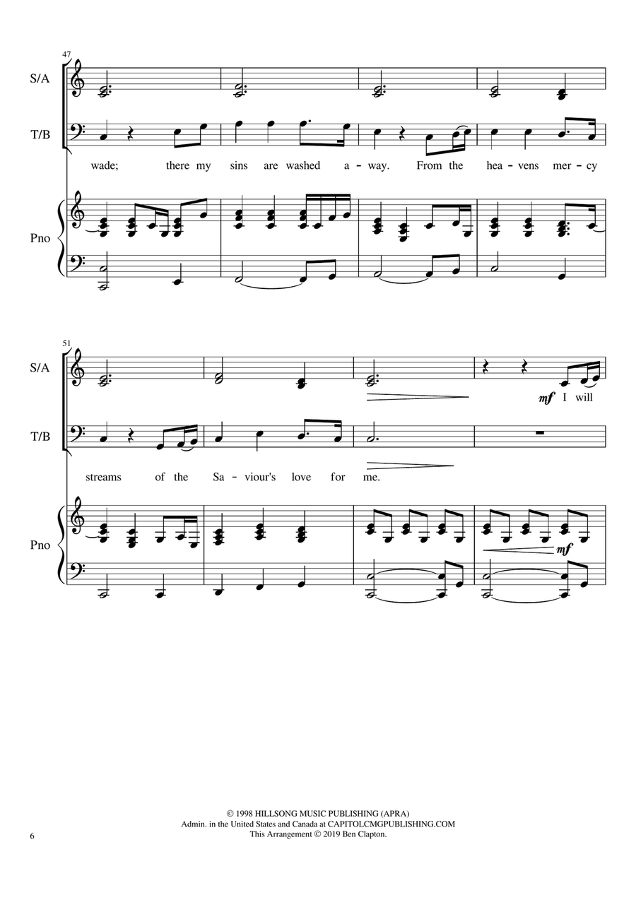 What The Lord Has Done In Me 4-Part scores gallery preview page 6