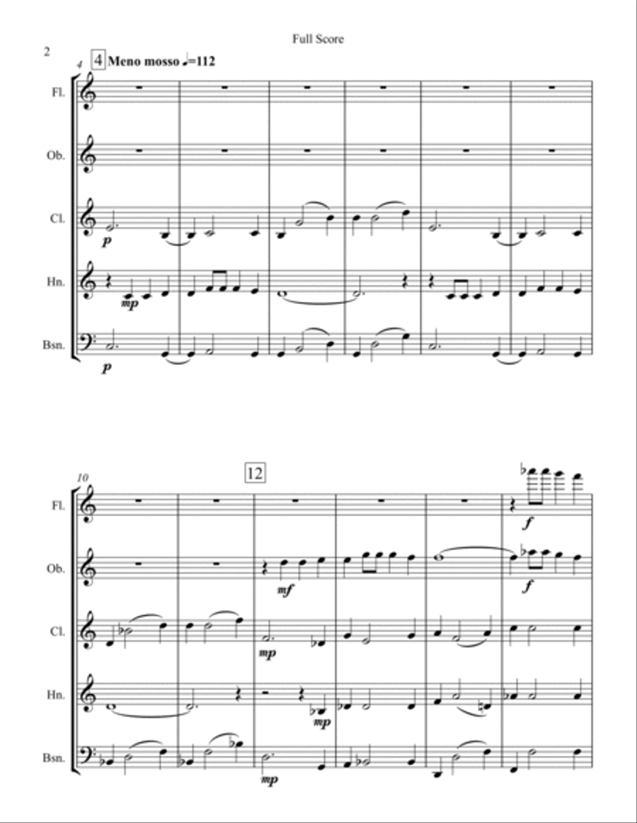 Younger Than Springtime Younger Than Springtime Woodwind Quintet scores gallery preview page 2