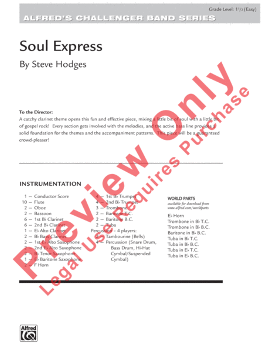 Soul Express Concert Band scores gallery preview page 2