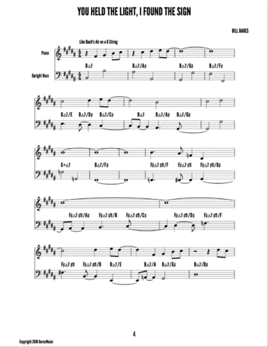 You Held the Light, I Found the Sign: Songbook Jazz Ensemble scores gallery preview page 5