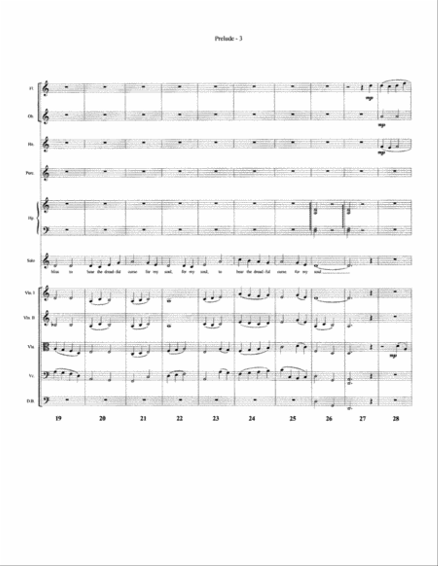 God's Wondrous Love - Orch 4-Part scores gallery preview page 4