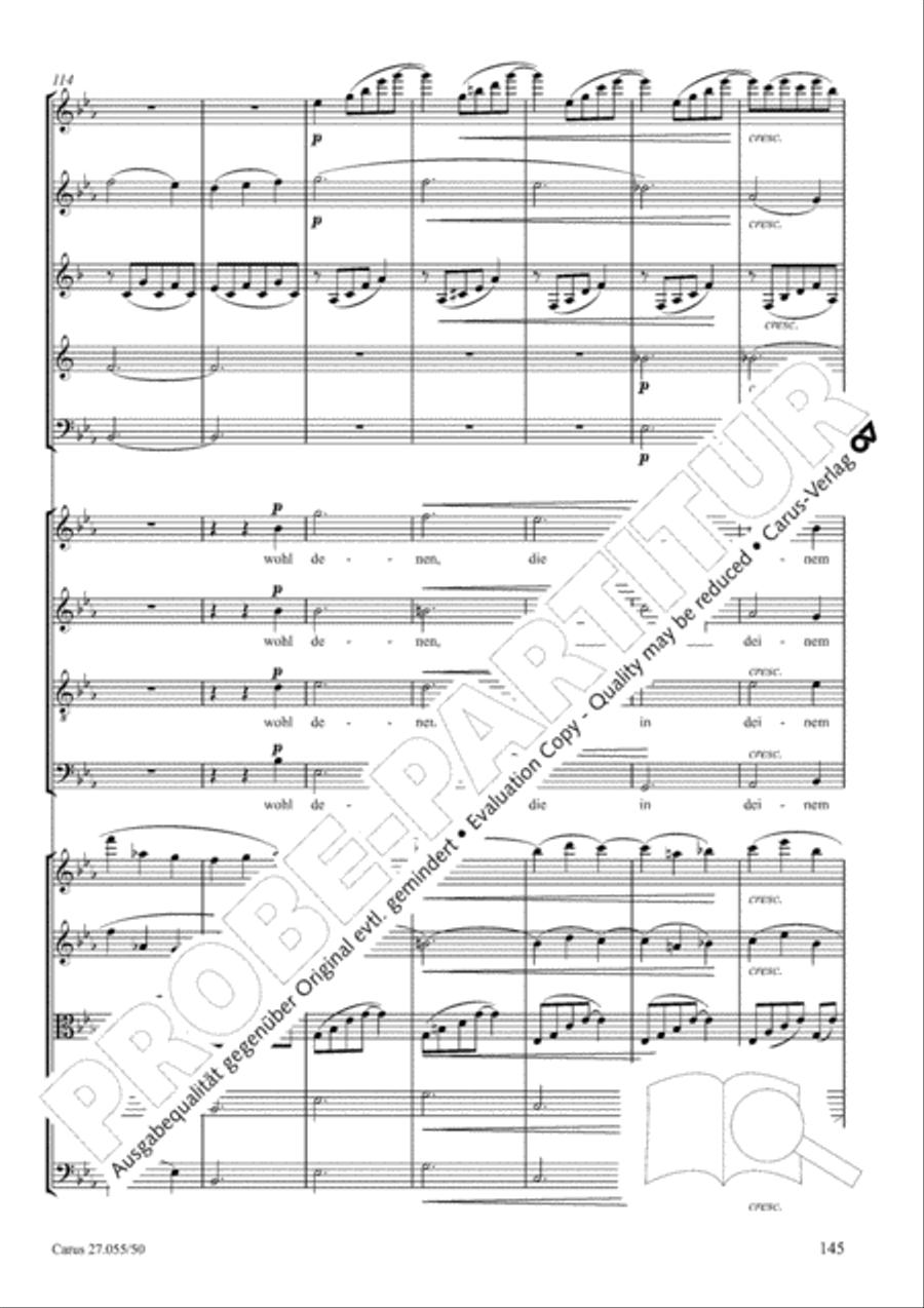 Ein Deutsches Requiem (German Requiem) 4-Part scores gallery preview page 152