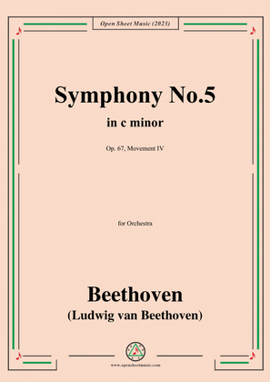 Book cover for Beethoven-Symphony No.5,Op.67,Movement IV