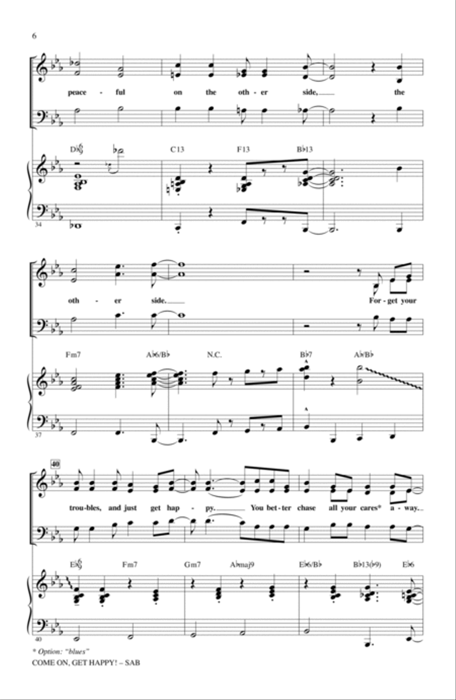 Come On, Get Happy! The Music Of Harold Arlen In Concert (Medley) 3-Part scores gallery preview page 5