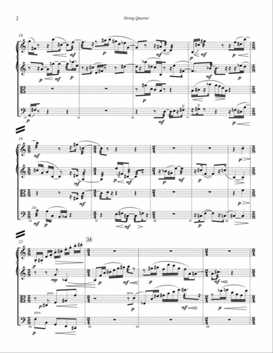 String Quartet (2011) String Quartet scores gallery preview page 3