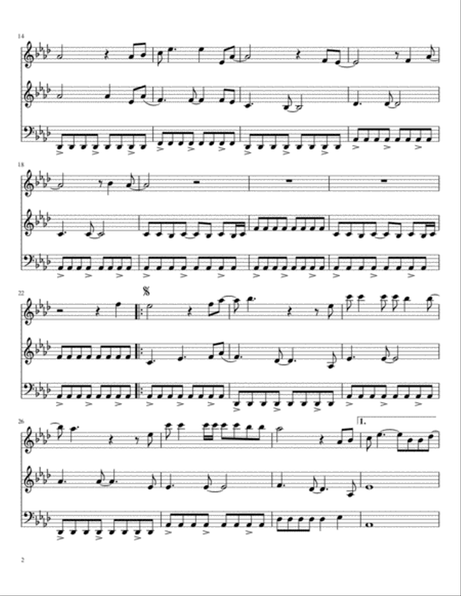 All I Want Is You String Trio scores gallery preview page 2