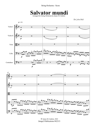 Bull: Salvator mundi for String Orchestra - Score Only
