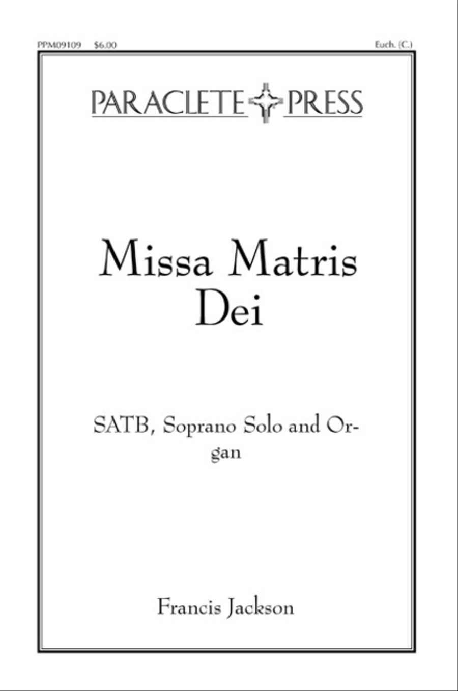 Missa Matris Dei 4-Part scores gallery preview page 1