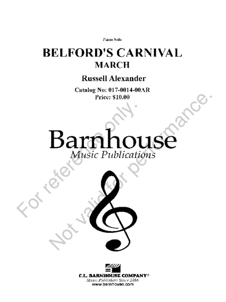Belford's Carnival