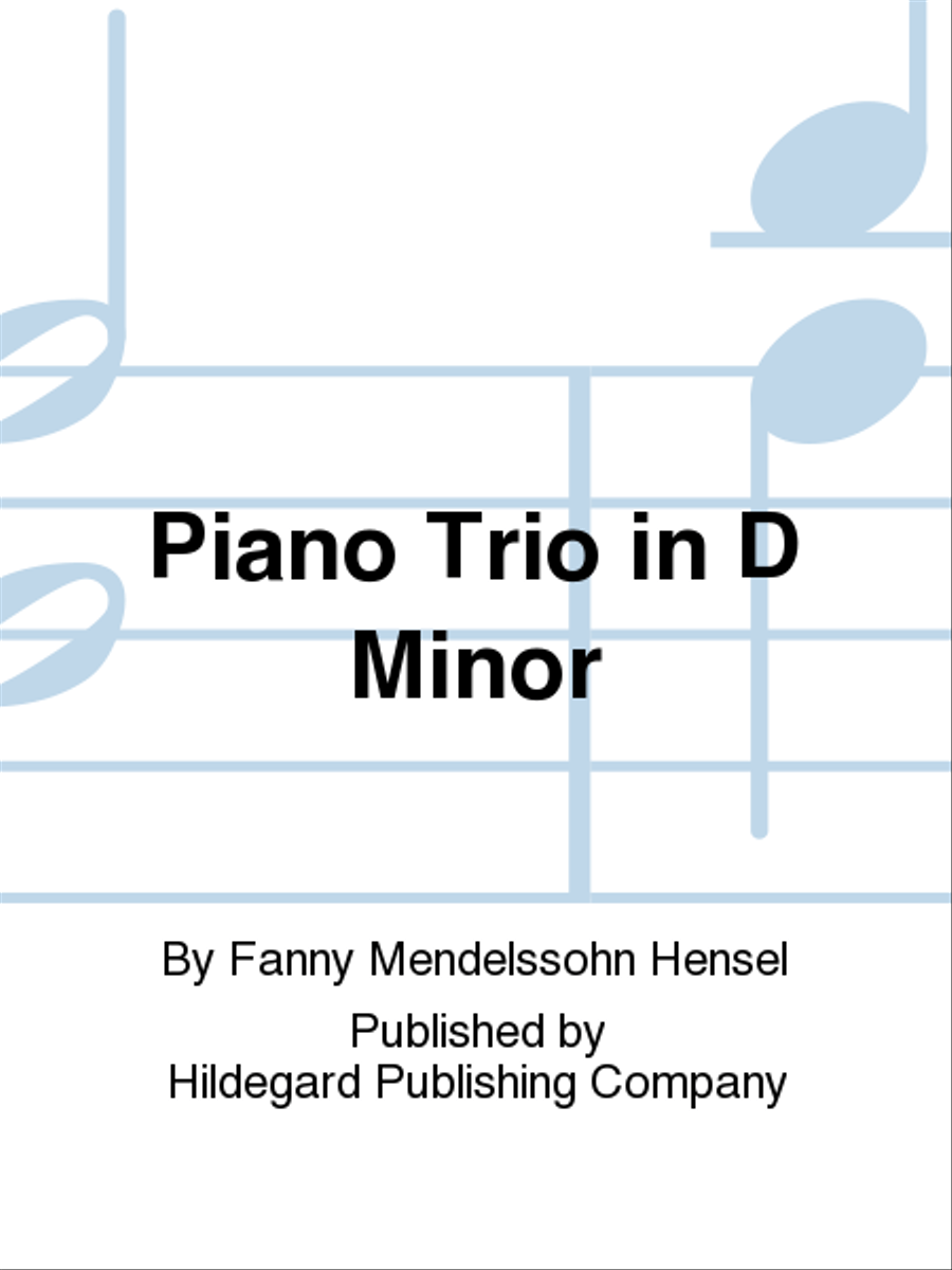 Piano Trio in D Minor Piano Trio scores gallery preview page 1