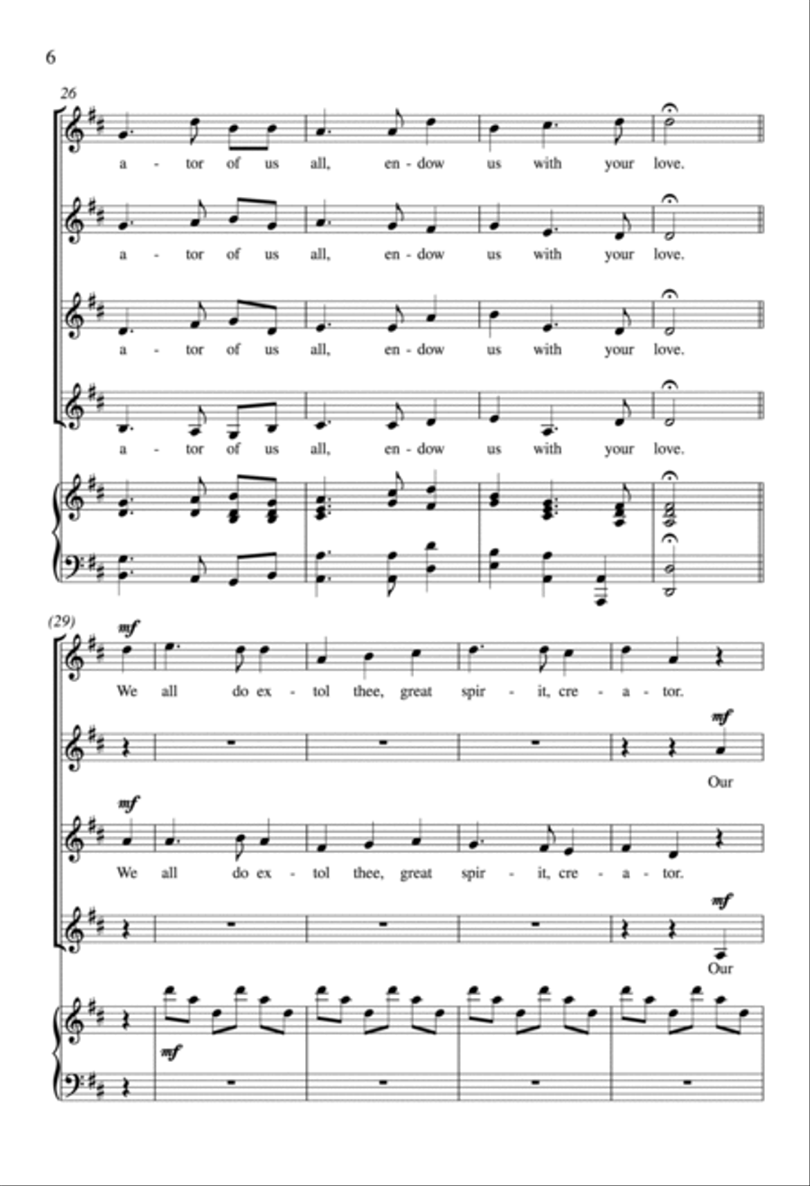 We Gather Together We Gather Together SSAA scores gallery preview page 5