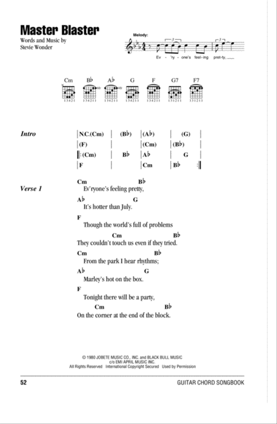 Master Blaster Acoustic Guitar scores gallery preview page 1