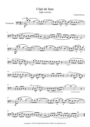 Clair de lune - Claude Debussy (Cello)
