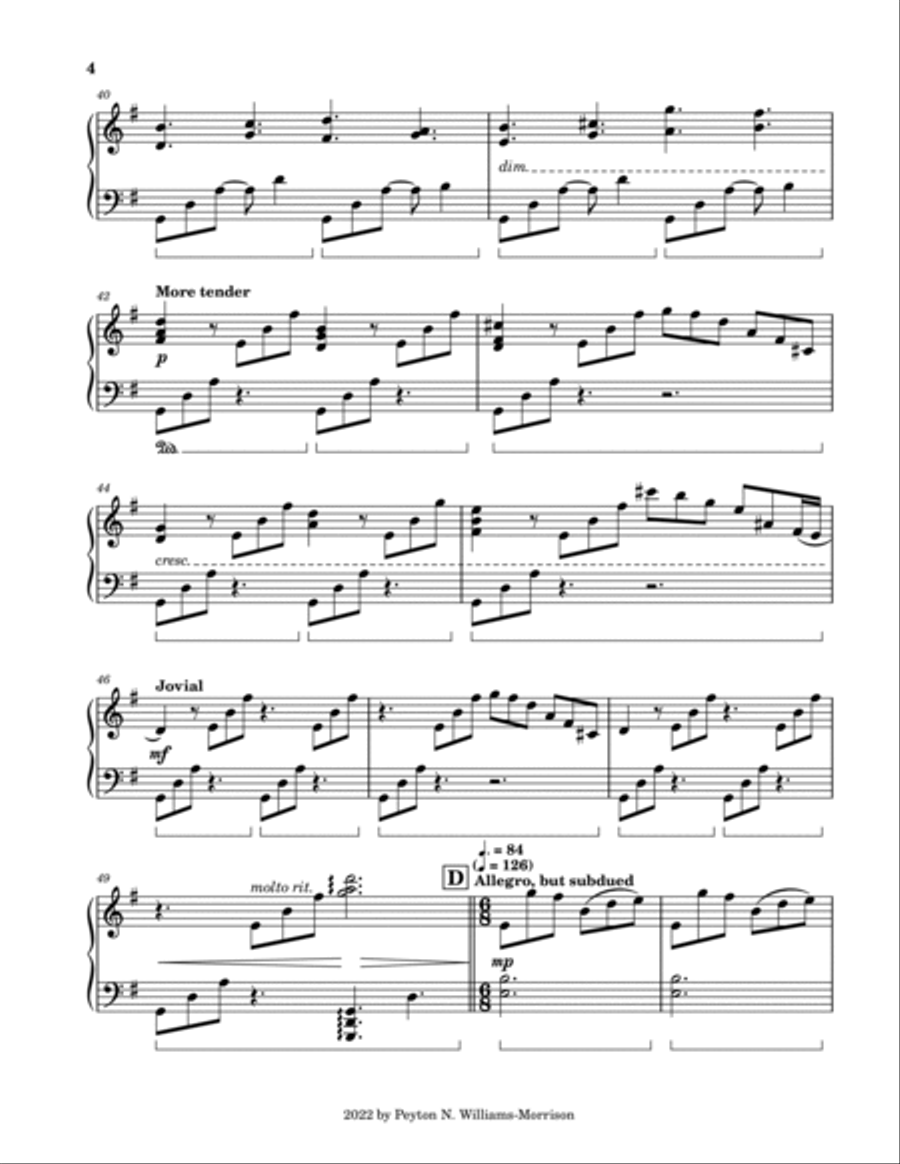 Waltz of the Skies Piano Solo scores gallery preview page 4
