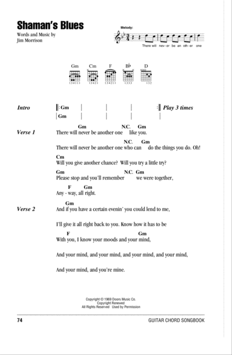 Shaman's Blues Shaman's Blues Acoustic Guitar scores gallery preview page 1