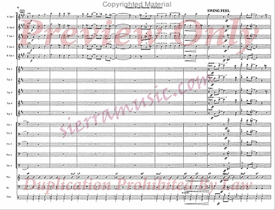 Pennies From Heaven Jazz Ensemble scores gallery preview page 5