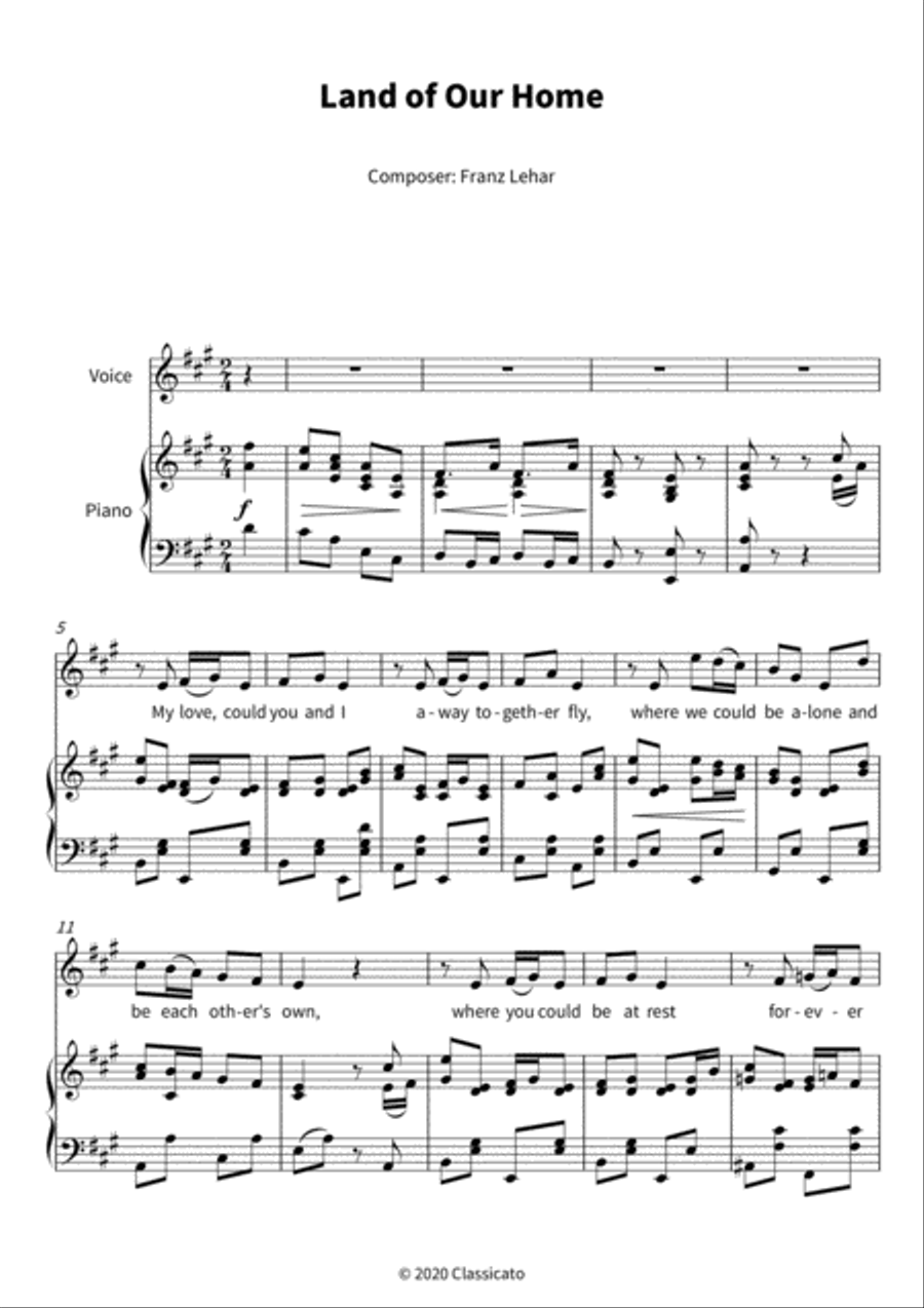 Land of Our Home Voice Solo scores gallery preview page 3
