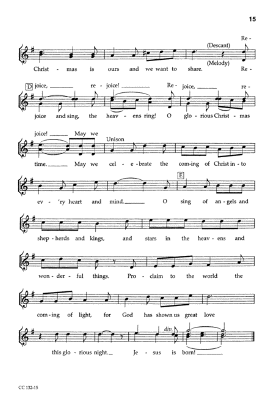 If I'd Been Around When Jesus Was Born - Singer's Ed Unison Choir scores gallery preview page 17