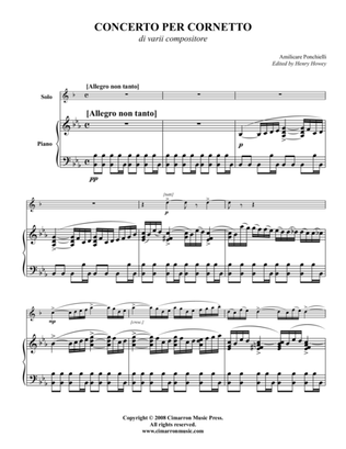 Concerto per Cornetto Op. 198, Partitura N. 184