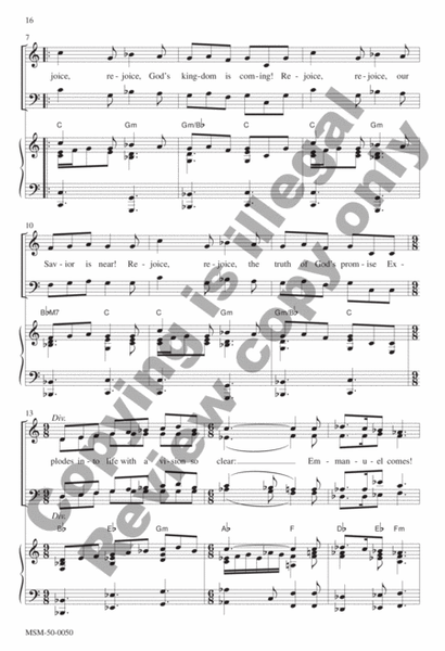 Emmanuel Comes!: An Advent Service of the Word (Choral Score) image number null