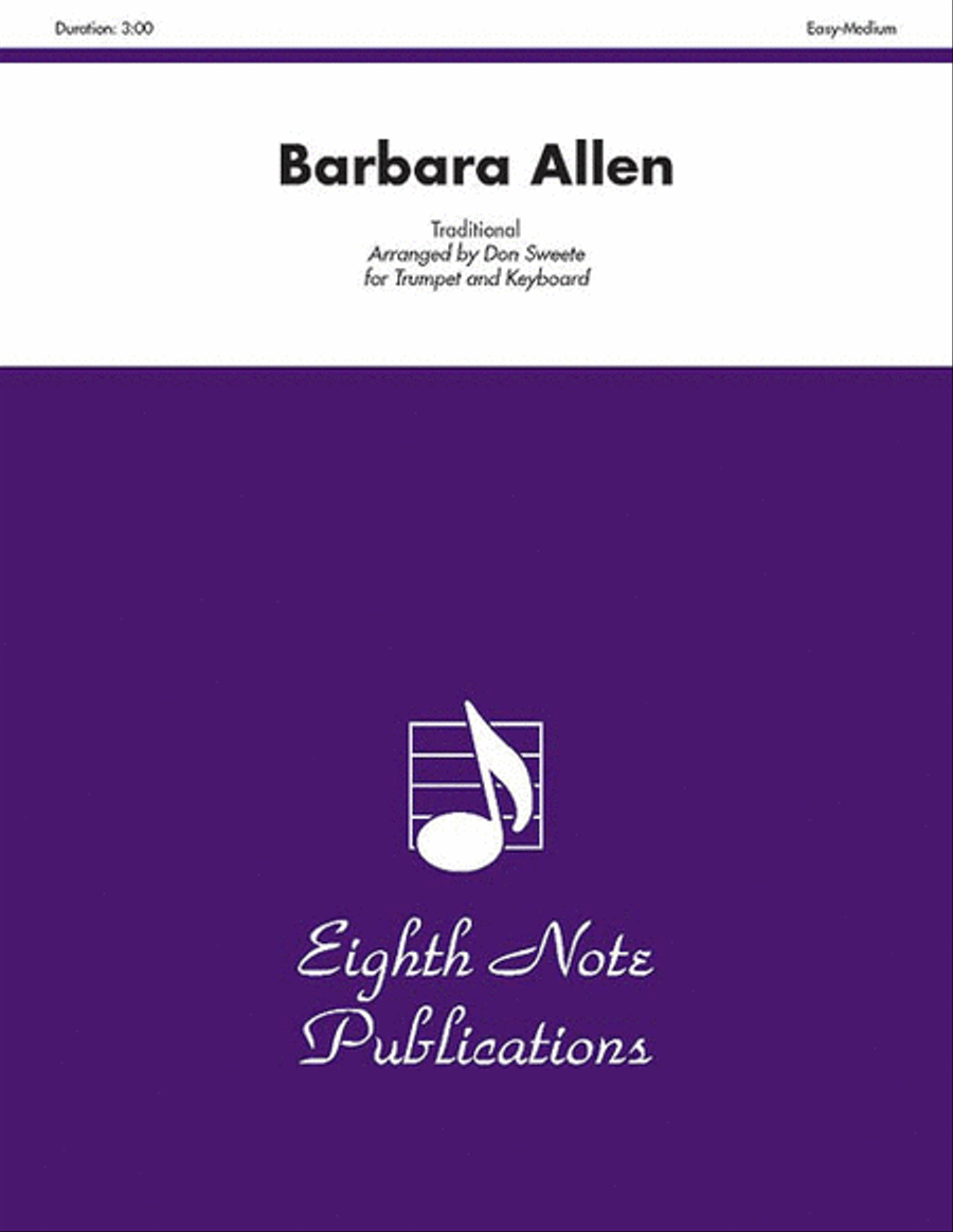 Barbara Allen Barbara Allen Trumpet scores gallery preview page 1