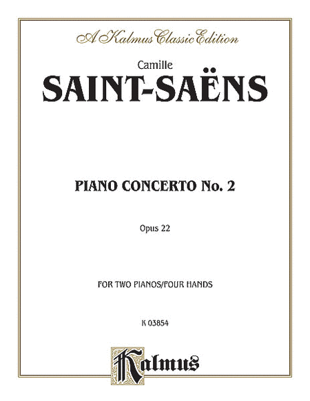 Saint Saens / Piano Concerto #2 (Advanced Piano Duet)