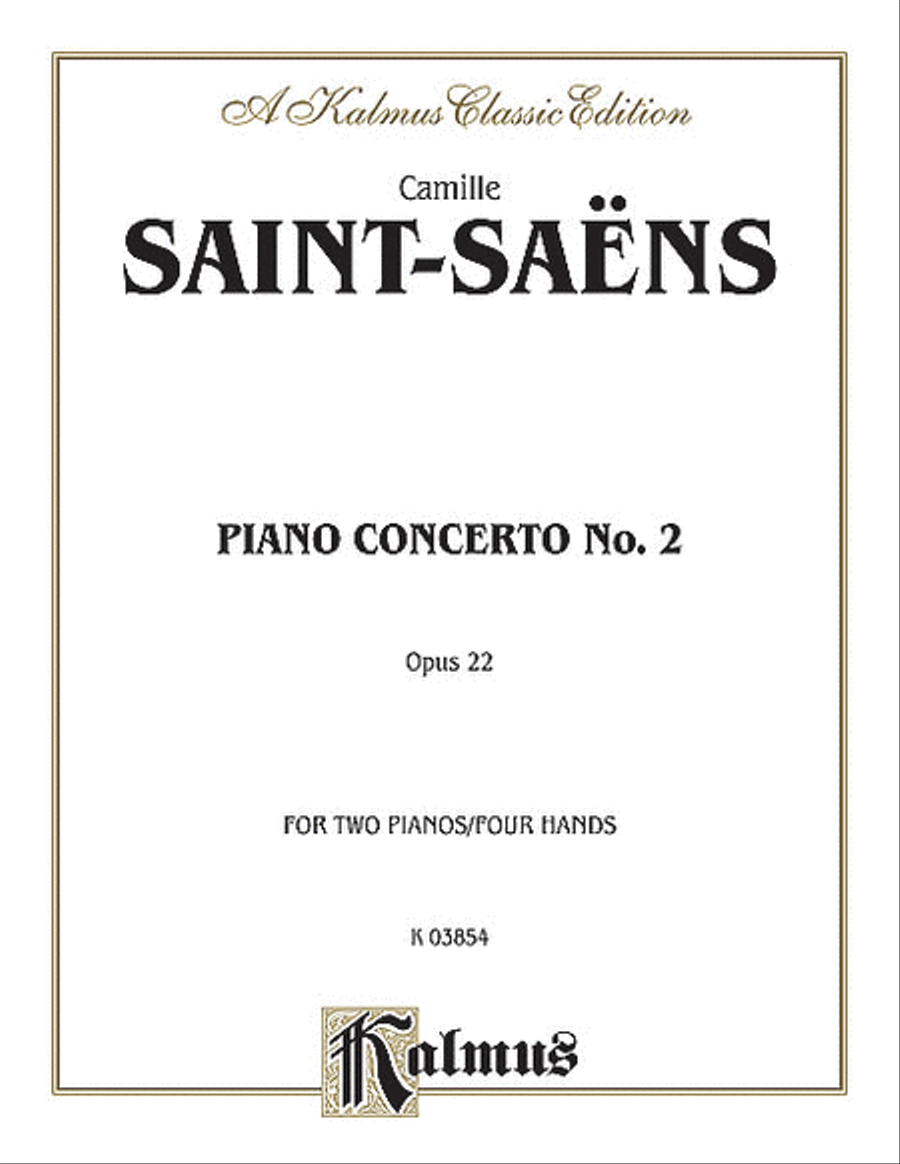 Saint Saens / Piano Concerto #2 (Advanced Piano Duet)